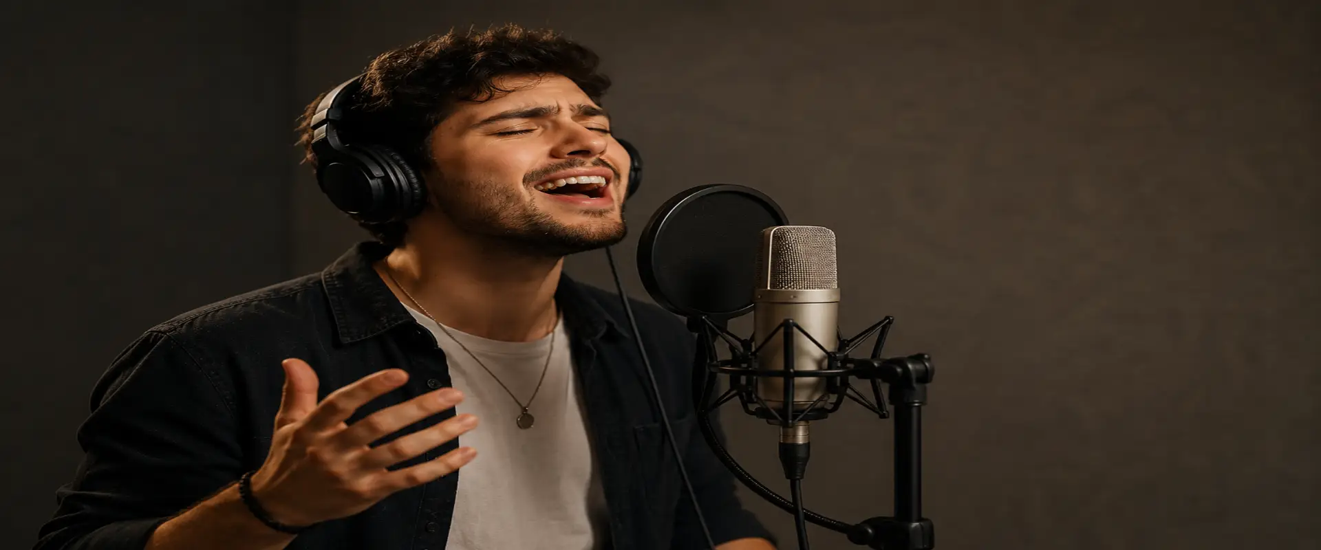 David Usher Singing Teacher in Chorley coaching a vocal student