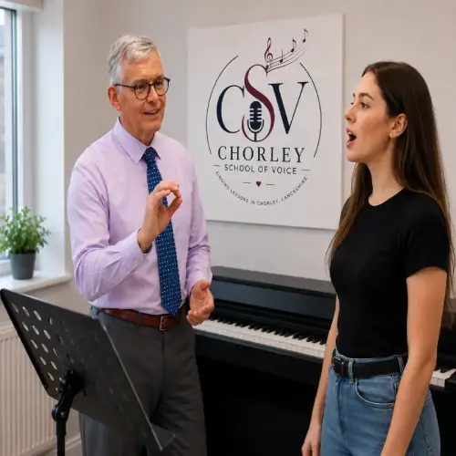 Can anyone learn to sing? Singing teacher helping a student